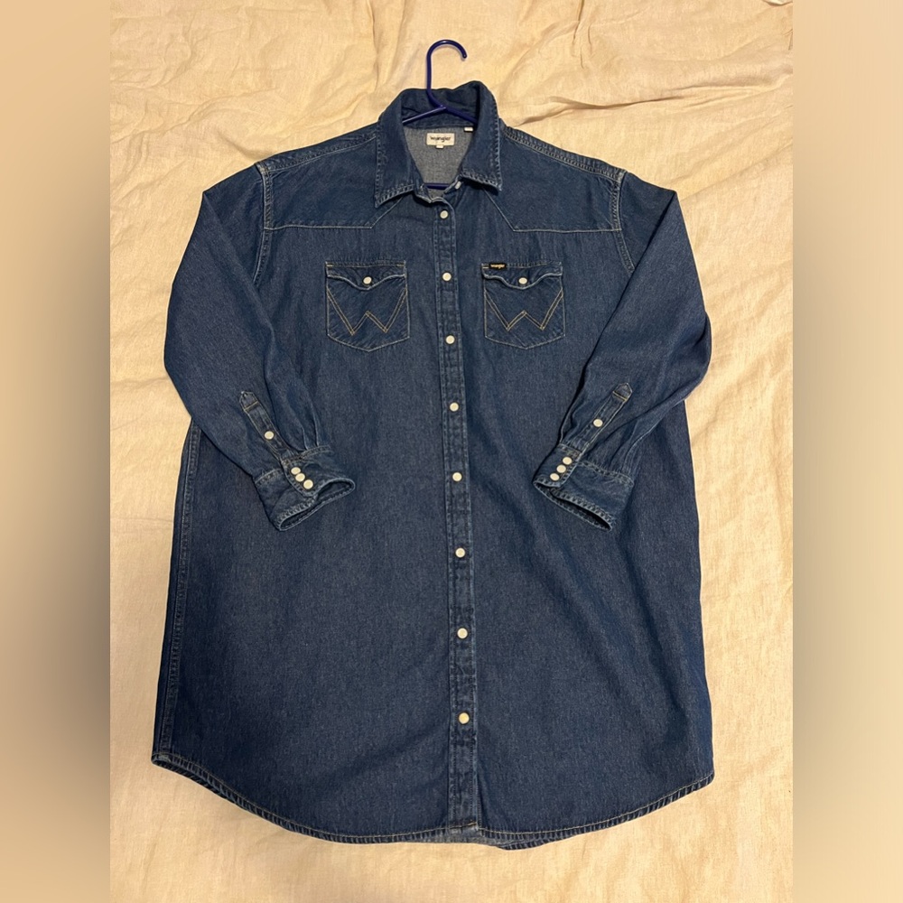 Wrangler oversized denim shirt